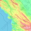 San Luis Obispo County topographic map, elevation, terrain