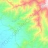 ولسوالی کوه‌بند topographic map, elevation, terrain
