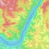 Golubinje topographic map, elevation, terrain