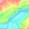 Tribes Hill topographic map, elevation, terrain