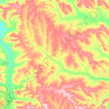 Катарминское сельское поселение topographic map, elevation, terrain