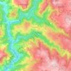 Campouriez topographic map, elevation, terrain