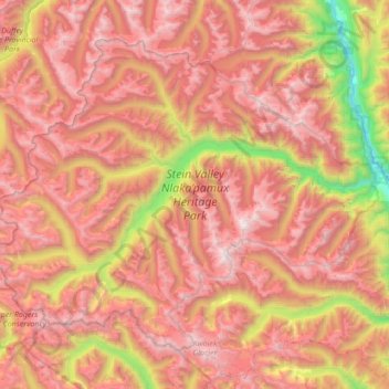 Stein Valley Nlaka’pamux Heritage Park topographic map, elevation, terrain