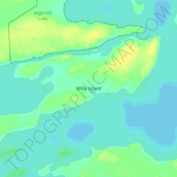 Willis Island topographic map, elevation, terrain
