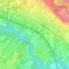 Nangy topographic map, elevation, terrain