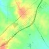 Hubbard topographic map, elevation, terrain