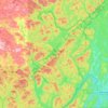 ZEC Bras-Coupé–Désert topographic map, elevation, terrain