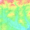 Sevier County topographic map, elevation, terrain