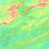 Claiborne County topographic map, elevation, terrain
