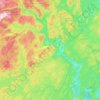 Gjerstad topographic map, elevation, terrain