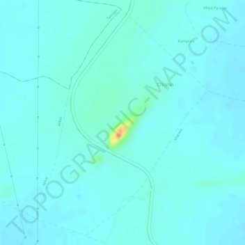 Chaumo topographic map, elevation, terrain