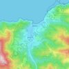 Baquio topographic map, elevation, terrain