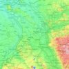 Niederrhein topographic map, elevation, terrain