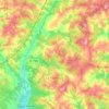 Le Fouilloux topographic map, elevation, terrain