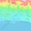 Montecito topographic map, elevation, terrain