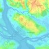 Brightlingsea topographic map, elevation, terrain