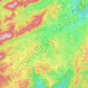 Moonbah topographic map, elevation, terrain