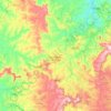 São Sebastião do Paraíso topographic map, elevation, terrain