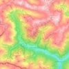 Innervillgraten topographic map, elevation, terrain