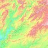 Urusgan topographic map, elevation, terrain