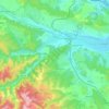 Gilău topographic map, elevation, terrain
