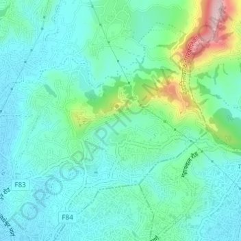 Budhanilkantha-11 topographic map, elevation, terrain