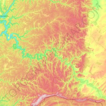 Дуванский сельсовет topographic map, elevation, terrain