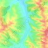 Callian topographic map, elevation, terrain