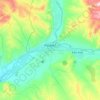 Kyzyl topographic map, elevation, terrain