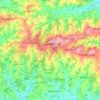 Heathfield and Waldron topographic map, elevation, terrain