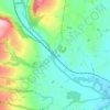 Onibury topographic map, elevation, terrain