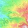 Qornet Chahouane topographic map, elevation, terrain