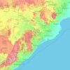 Orissa topographic map, elevation, terrain