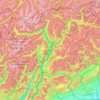 Trentino-Alto Adigio topographic map, elevation, terrain
