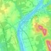 Florenceville-Bristol topographic map, elevation, terrain