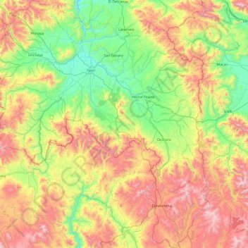 Province of Espinar topographic map, elevation, terrain