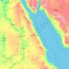 Red Sea Governorate topographic map, elevation, terrain