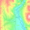 Salin Township topographic map, elevation, terrain