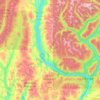 Area J (Lower Arrow/Columbia) topographic map, elevation, terrain