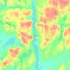 Lac Antiquois topographic map, elevation, terrain