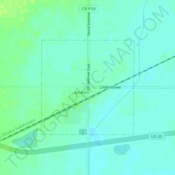 Knierim topographic map, elevation, terrain
