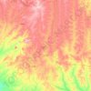 Cuvango topographic map, elevation, terrain