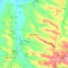 Monblanc topographic map, elevation, terrain