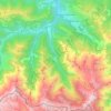 Bordes-Uchentein topographic map, elevation, terrain