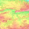 Sonbhadra topographic map, elevation, terrain