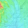 Atsugi topographic map, elevation, terrain