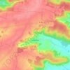 Videlles topographic map, elevation, terrain