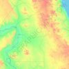 Qena topographic map, elevation, terrain