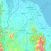 Kelantan River topographic map, elevation, terrain