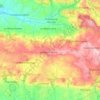 Juvigny les Vallées topographic map, elevation, terrain